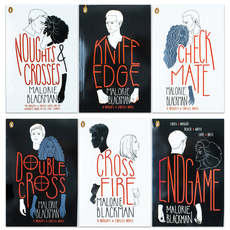 Noughts and Crosses Series 6 Book Collection by Malorie Blackman – YA Fiction, Dystopian Novels, Emotional Themes, Paperback Set for Young Readers