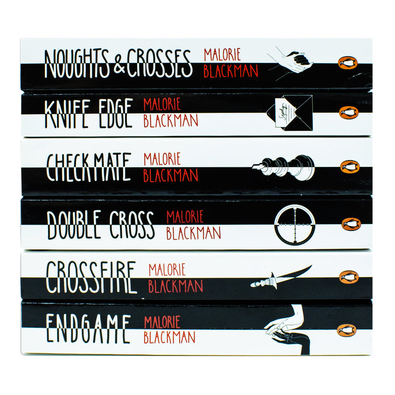Noughts and Crosses Series 6 Book Collection by Malorie Blackman – YA Fiction, Dystopian Novels, Emotional Themes, Paperback Set for Young Readers