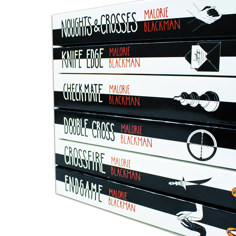 Noughts and Crosses Series 6 Book Collection by Malorie Blackman – YA Fiction, Dystopian Novels, Emotional Themes, Paperback Set for Young Readers