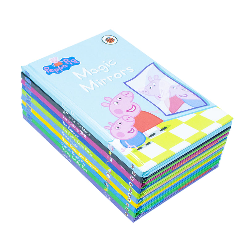 Peppa Pig Peppas Magical Box of Books 10 Stories Collection Set (Bubbles, Horsey Twinkle Toes, Captain Daddy Pig, Peppa Meets Kylie Kangaroo, Pedro Is Late & More)