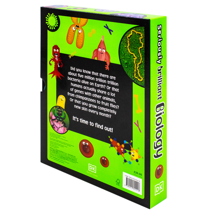 DK Seriously Brilliant Biology 3 books set by Steve Mould (The DNA Book, The Bacteria Book, The Body Book) | Hardback