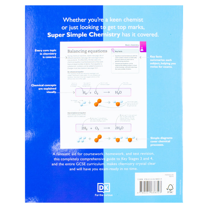 Super Simple, Chemistry, The Ultimate Bitesize Study Guide By DK- Paperback