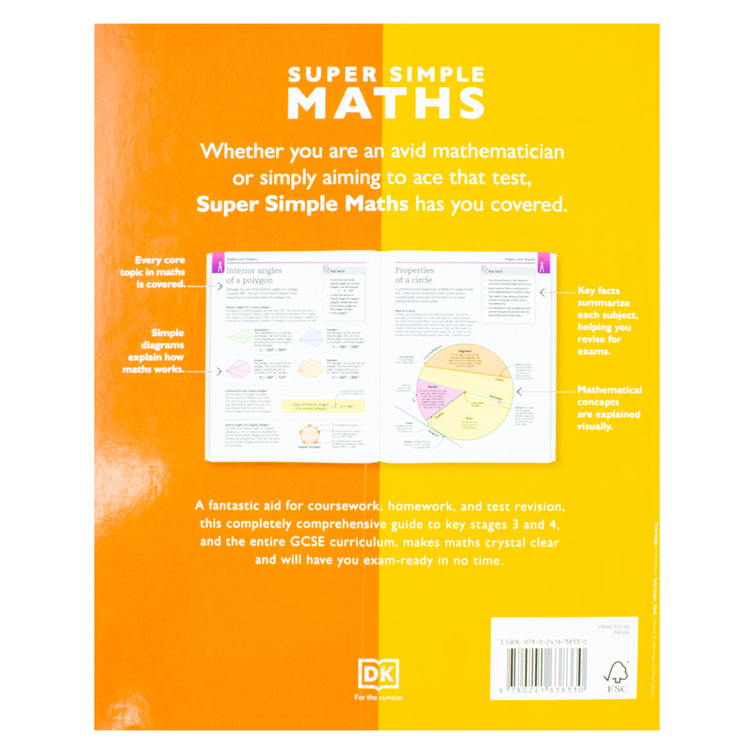 Super Simple, Maths, The Ultimate Bitesize Study Guide By DK- Paperbac ...