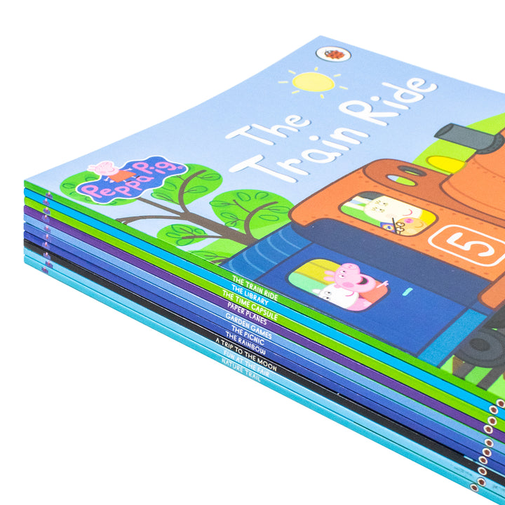 Peppa's Awesome Adventures 10 Storybooks Collection Box Set (Garden Games, Fun At The Fair. Paper Planes, The Rainbow And More) - Paperback
