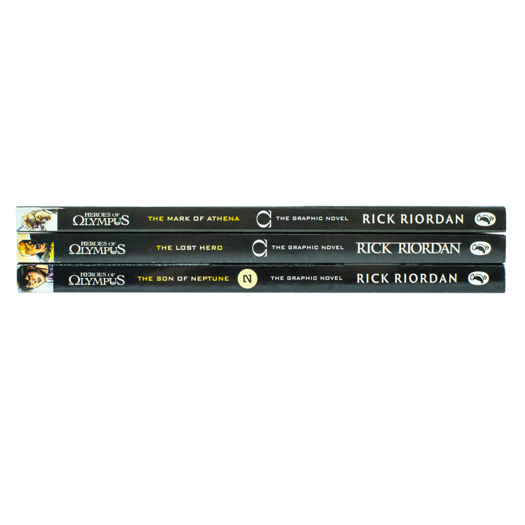 Heroes of Olympus Graphic Novels– 3-Book Collection by Rick Riordan| Greek Mythology,& Fantasy (The Lost Hero, The Son of Neptune, The Mark of Athena)