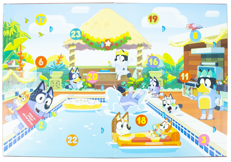 Bluey: The Most Amazing Advent Book Bundle, Official Bluey 24 Storybook Advent Calendar- Kids Christmas Countdown Gift Set"