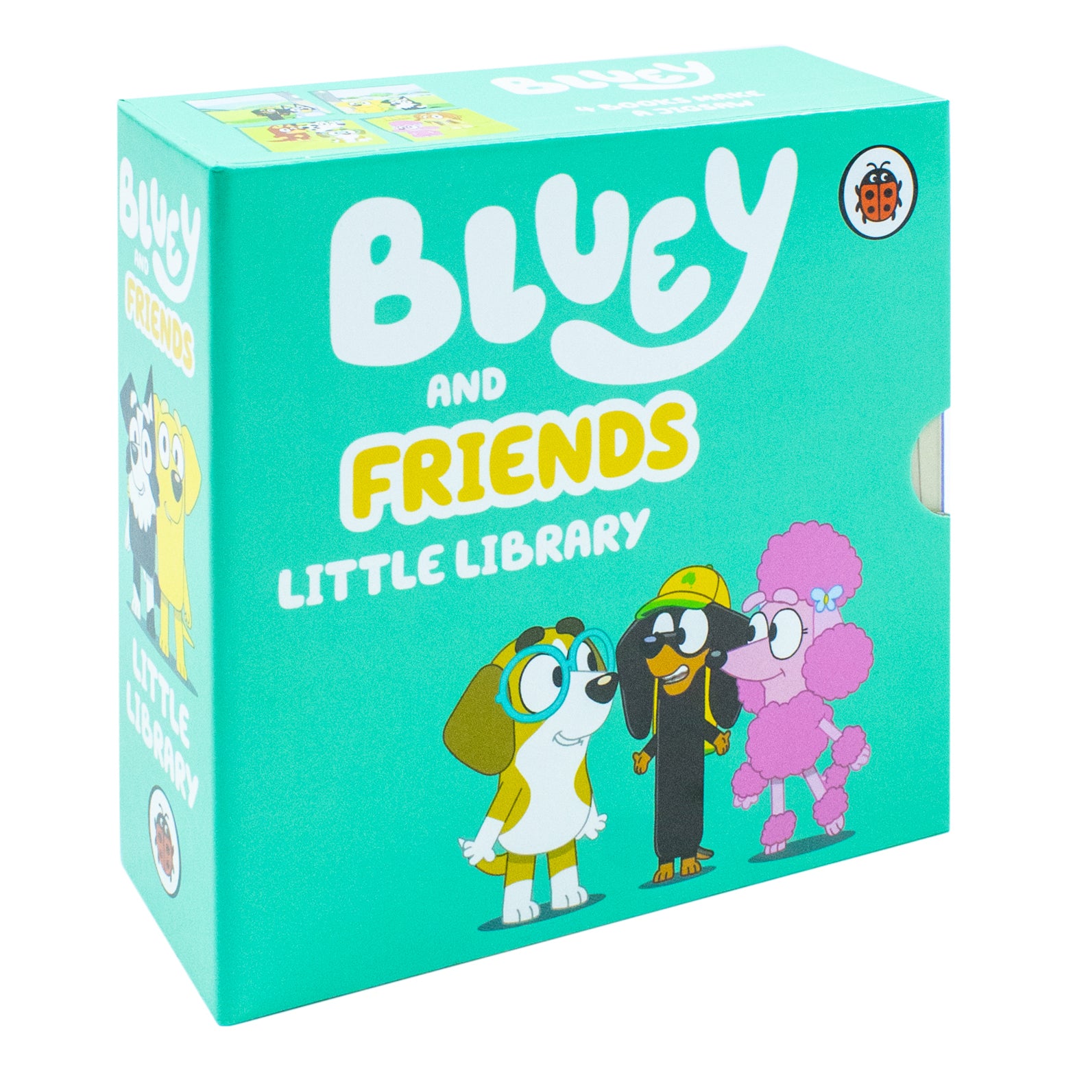 Bluey and Friends Little Library 4 Books Collection Set (Snickers