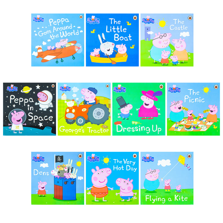 Peppa Pig Series 10 books Children's Picture book Set Collection By Ladybird- Paperback