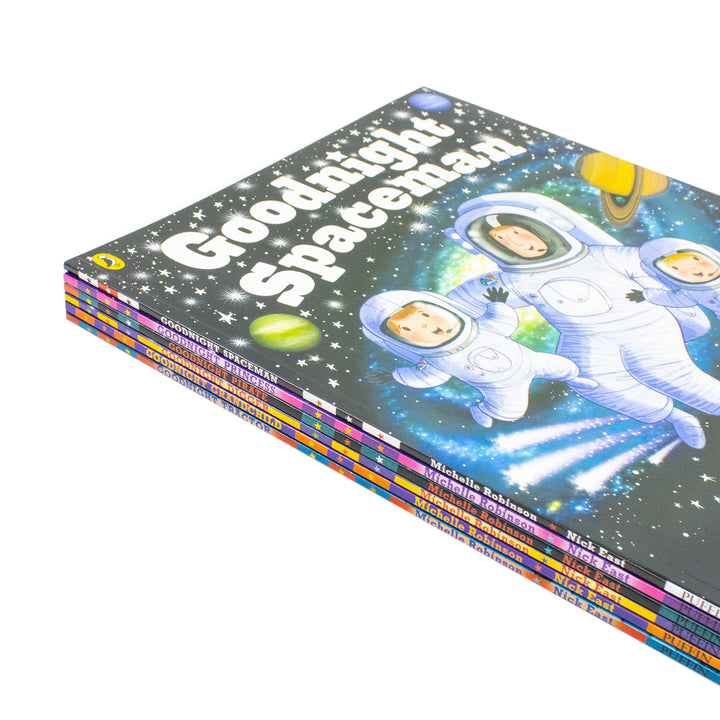Goodnight Collection by Michelle Robinson - 6 Bedtime Story Books Collection Set for Kids (Princess, Spaceman, Digger, Tractor, Pirate and Grandchild) Ages 2-6 | Paperback