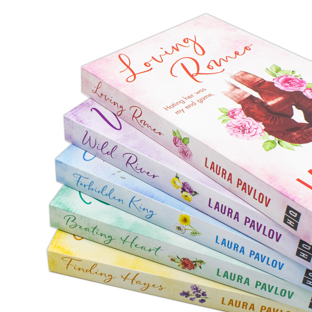 Magnolia Falls Series by Laura Pavlov 5 Books Collection Set (Loving Romeo, Wild River, Forbidden King, Beating Heart and Finding Hayes) | Paperback
