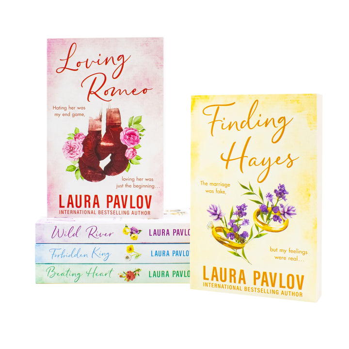 Magnolia Falls Series by Laura Pavlov 5 Books Collection Set (Loving Romeo, Wild River, Forbidden King, Beating Heart and Finding Hayes) | Paperback