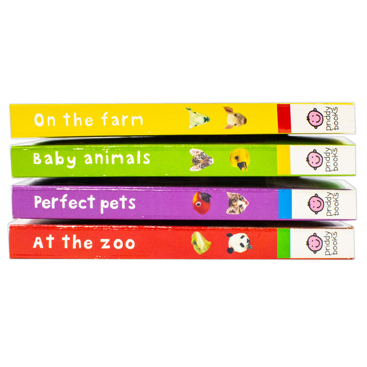 Bright Baby Touch and Feel Boxed Set: On the Farm, Baby Animals, at the Zoo and Perfect Pets (Bright Baby Touch and Feel) by Roger Priddy