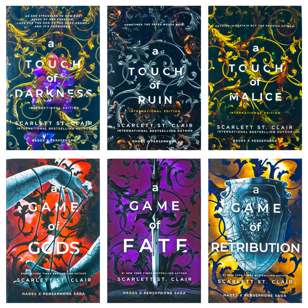 Hades x Persephone Saga by Scarlett St. Clair – 6 Book Collection Set | Fantasy Romance, Mythology, Darkness, Fate, Ruin, Retribution & Gods