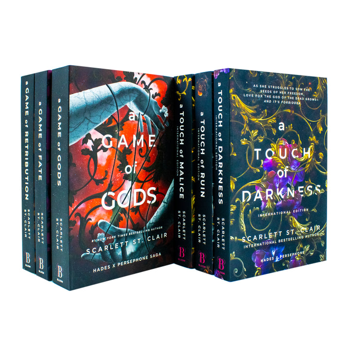 Hades x Persephone Saga by Scarlett St. Clair – 6 Book Collection Set | Fantasy Romance, Mythology, Darkness, Fate, Ruin, Retribution & Gods