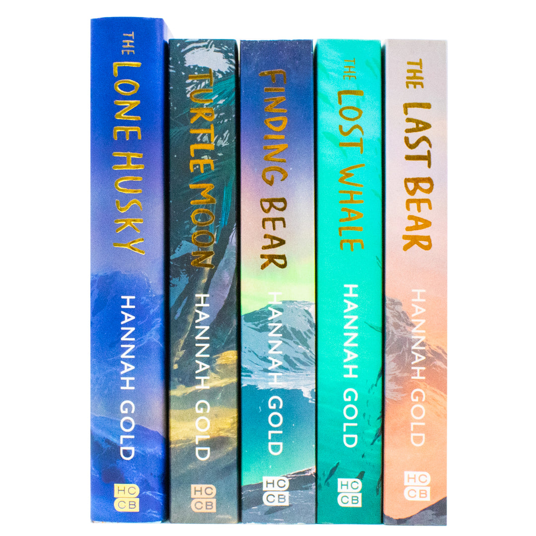 Hannah Gold Collection 5 Books Set (The Lone Husky [Hardback], The Last Bear, The Lost Whale, Finding Bear and Turtle Moon)
