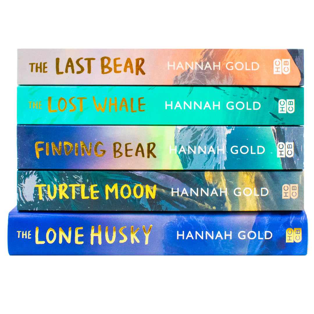 Hannah Gold Collection 5 Books Set (The Lone Husky [Hardback], The Last Bear, The Lost Whale, Finding Bear and Turtle Moon)
