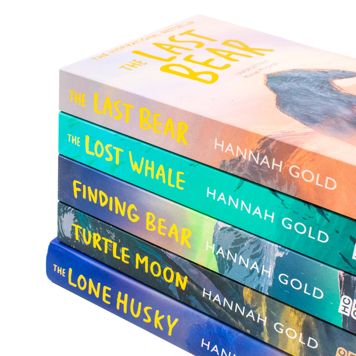 Hannah Gold Collection 5 Books Set (The Lone Husky [Hardback], The Last Bear, The Lost Whale, Finding Bear and Turtle Moon)