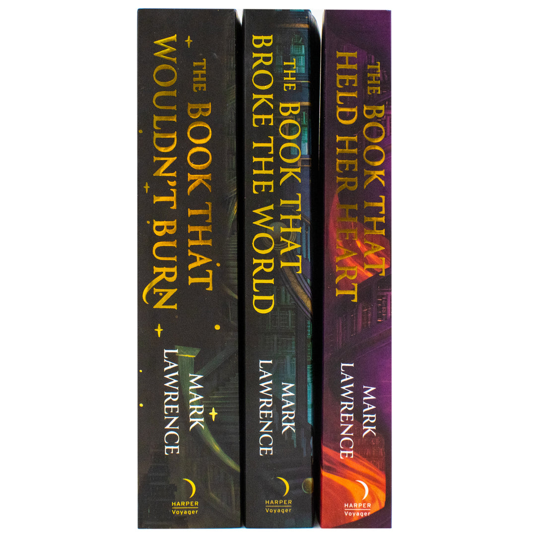 The Library Trilogy by Mark Lawrence 3 Books Collection Set (The Book That Held Her Heart, The Book That Broke the World and The Book That Wouldn't Burn) | Paperback