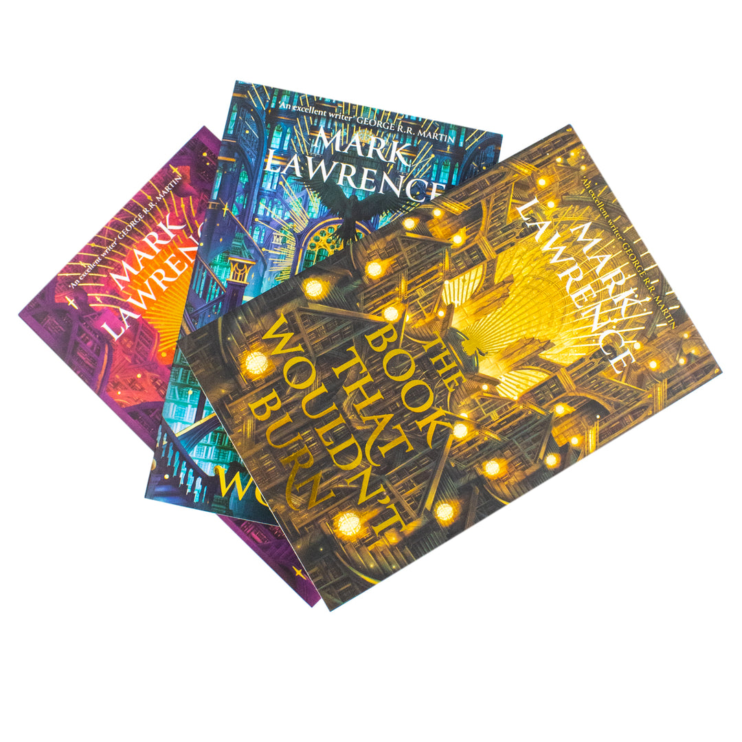 The Library Trilogy by Mark Lawrence 3 Books Collection Set (The Book That Held Her Heart, The Book That Broke the World and The Book That Wouldn't Burn) | Paperback