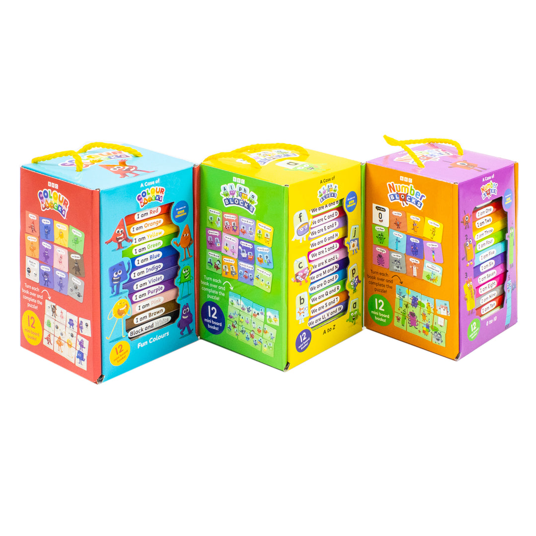 A Case of Numberblocks, Alphablocks and Colourblocks 36 Mini Board Books Collection Set (A Case of Numberblocks, A Case of Alphablocks and A Case of Colourblocks)