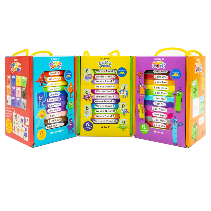 A Case of Numberblocks, Alphablocks and Colourblocks 36 Mini Board Books Collection Set (A Case of Numberblocks, A Case of Alphablocks and A Case of Colourblocks)