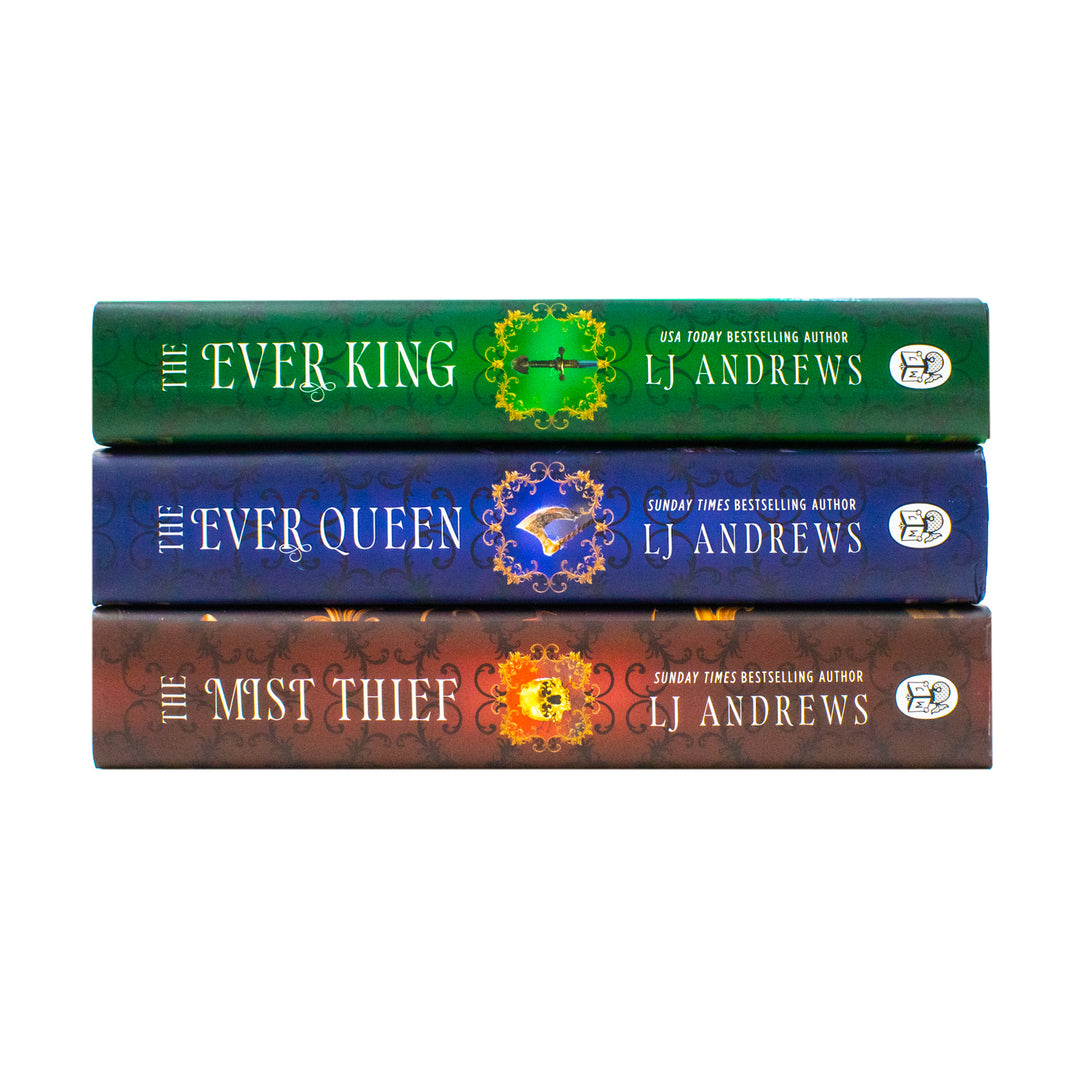 The Ever Seas Series by LJ Andrews 3 Books Collection Set (The Ever King, The Ever Queen and The Mist Thief) | Hardcover