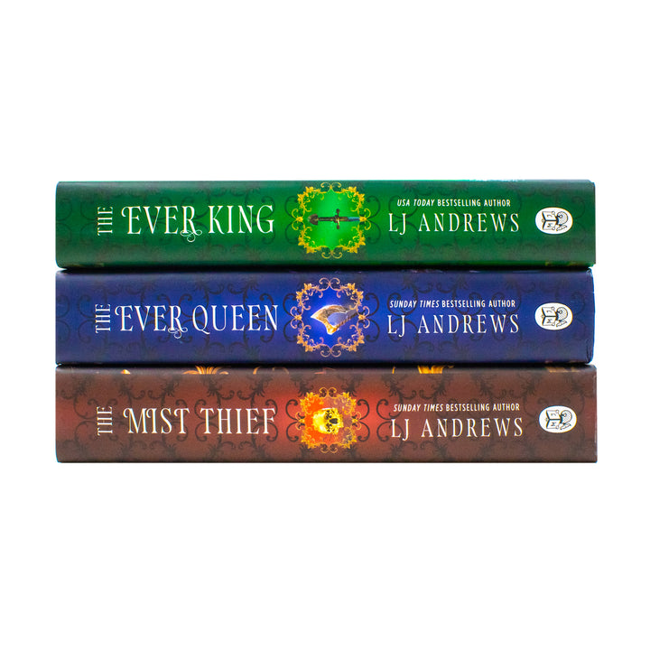 The Ever Seas Series by LJ Andrews 3 Books Collection Set (The Ever King, The Ever Queen and The Mist Thief) | Hardcover