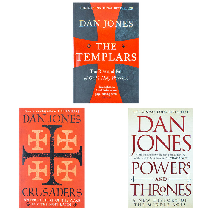 Dan Jones Collection 3 Books Set (The Templars, Crusaders and Powers and Thrones)