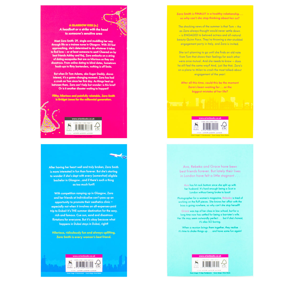 Sophie Gravia 4 Books Collection Set (A Glasgow Kiss, Hot Girl Summer, What Happens in Dubai & Meet Me in Milan)