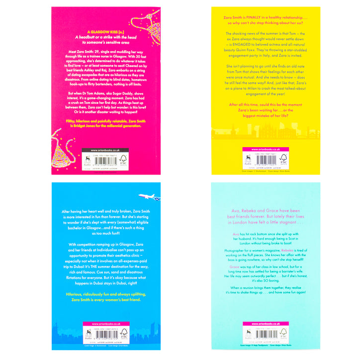 Sophie Gravia 4 Books Collection Set (A Glasgow Kiss, Hot Girl Summer, What Happens in Dubai & Meet Me in Milan)