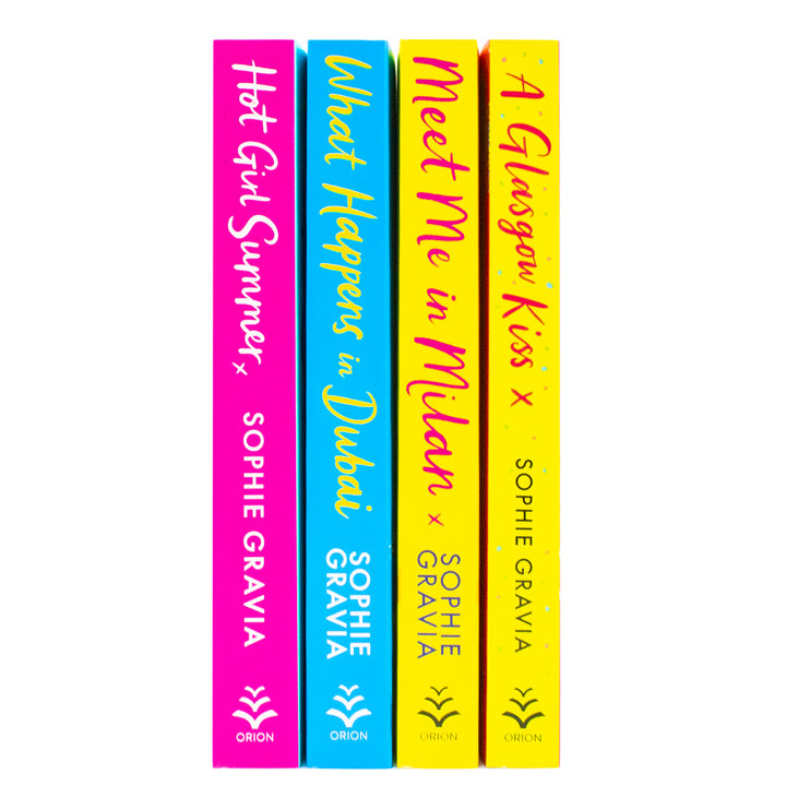 Sophie Gravia 4 Books Collection Set (A Glasgow Kiss, Hot Girl Summer, What Happens in Dubai & Meet Me in Milan)