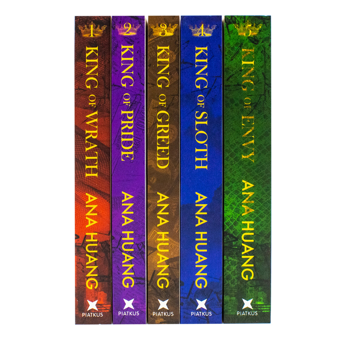 Kings of Sin Series by Ana Huang 5 Books Collection Box Set (King of Wrath, King of Pride, King of Greed, King of Sloth and King of Envy) | Paperback
