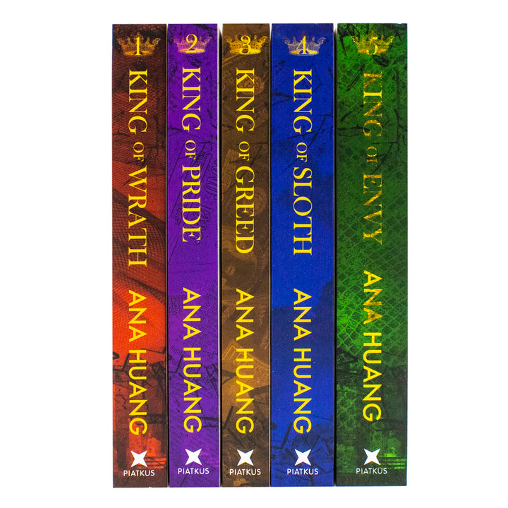 Kings of Sin Series by Ana Huang 5 Books Collection Box Set (King of Wrath, King of Pride, King of Greed, King of Sloth and King of Envy) | Paperback