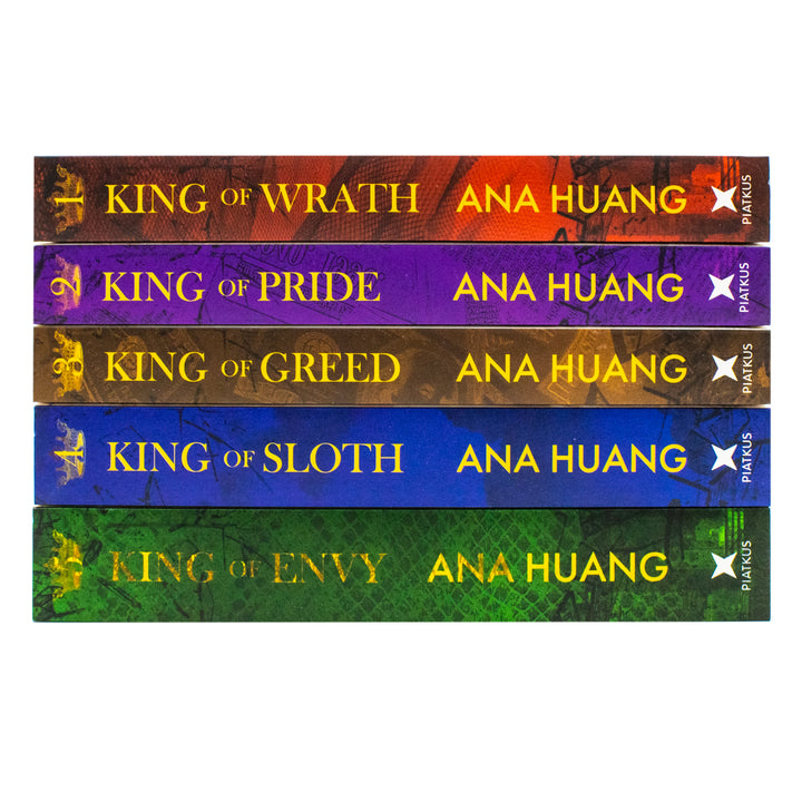 Kings of Sin Series by Ana Huang 5 Books Collection Box Set (King of Wrath, King of Pride, King of Greed, King of Sloth and King of Envy) | Paperback
