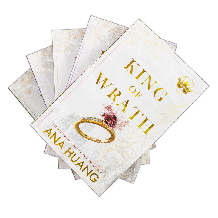 Kings of Sin Series by Ana Huang 5 Books Collection Box Set (King of Wrath, King of Pride, King of Greed, King of Sloth and King of Envy) | Paperback