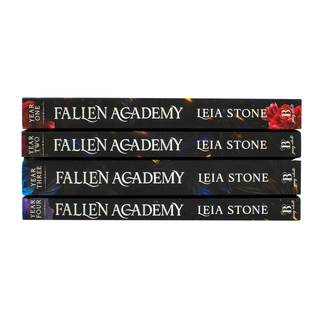 Fallen Academy Series Complete Collection 4 Books Set by Leia Stone (Year One, Year Two, Year Three, Year Four) – YA Fantasy, Angels vs Demons, Paranormal Romance