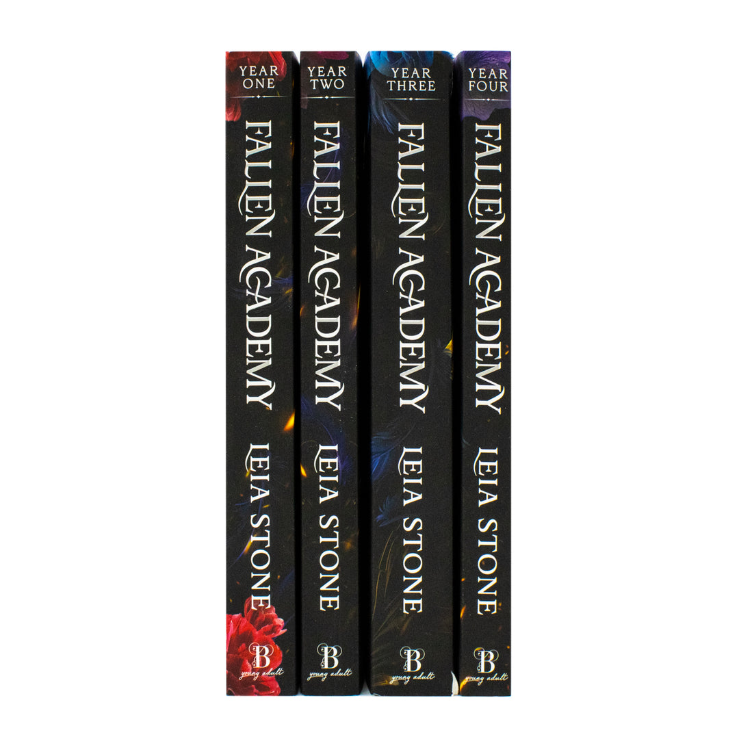 Fallen Academy Series Complete Collection 4 Books Set by Leia Stone (Year One, Year Two, Year Three, Year Four) – YA Fantasy, Angels vs Demons, Paranormal Romance
