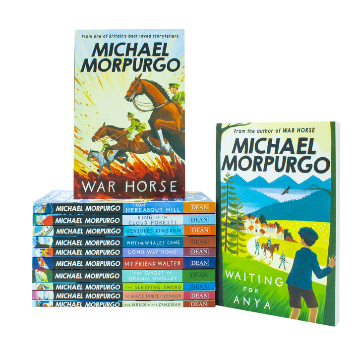 Michael Morpurgo 12 Book Collection| From Hereabout Hill, Waiting for Anya & More| Timeless Children's Fiction, Adventure, Moral Lessons & Illustrated