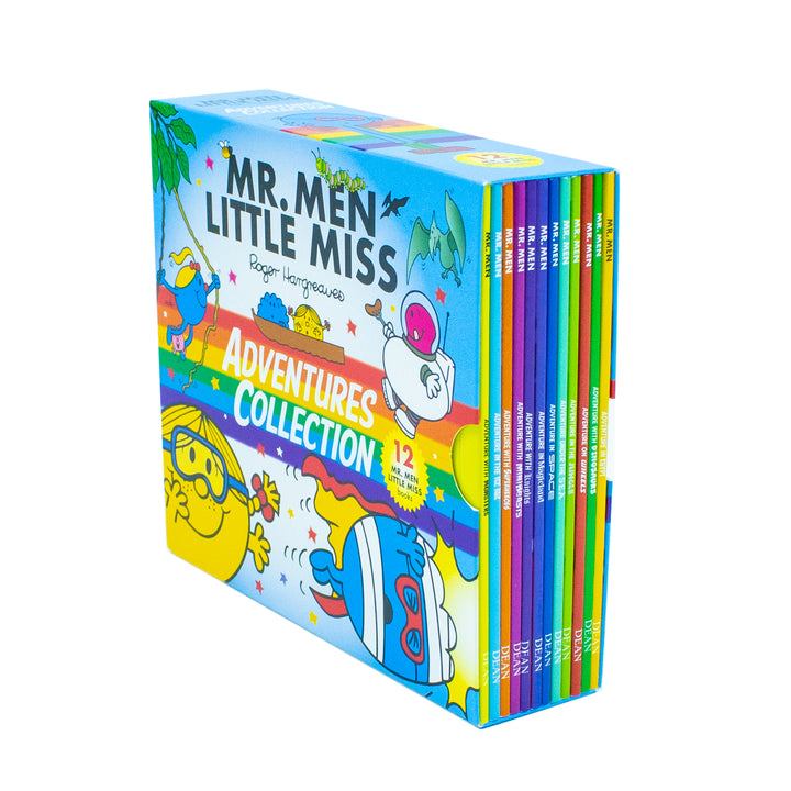Mr Men & Little Miss Adventures 12 Book Collection Box Set by Roger Hargreaves – Fun & Educational Stories for Kids with Humor & Imagination