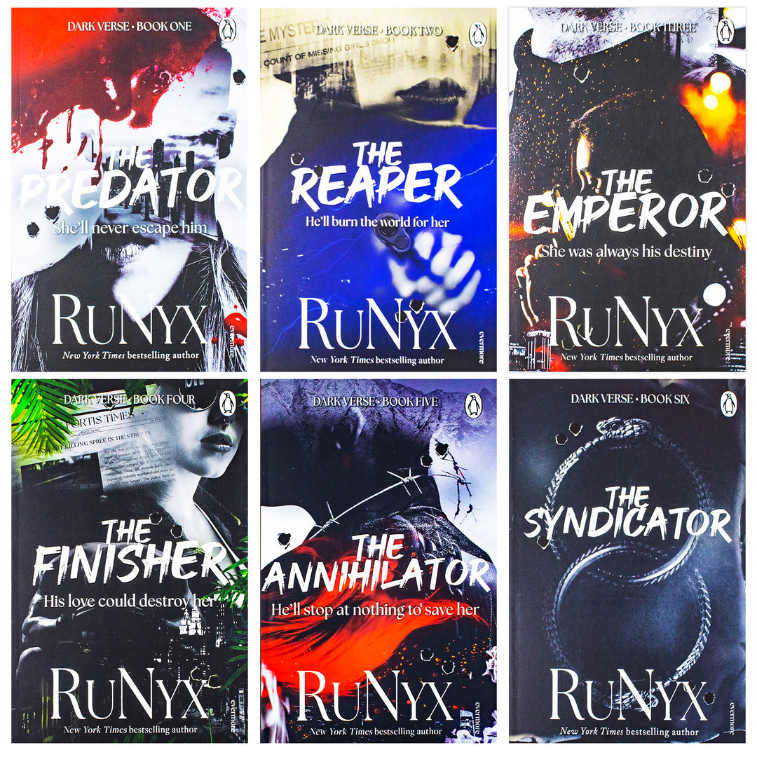 The Dark Verse Series by RuNyx 6 Books Collection Set (The Syndicator, The Annihilator, The Finisher, The Emperor, The Reaper and One More...) | Paperback