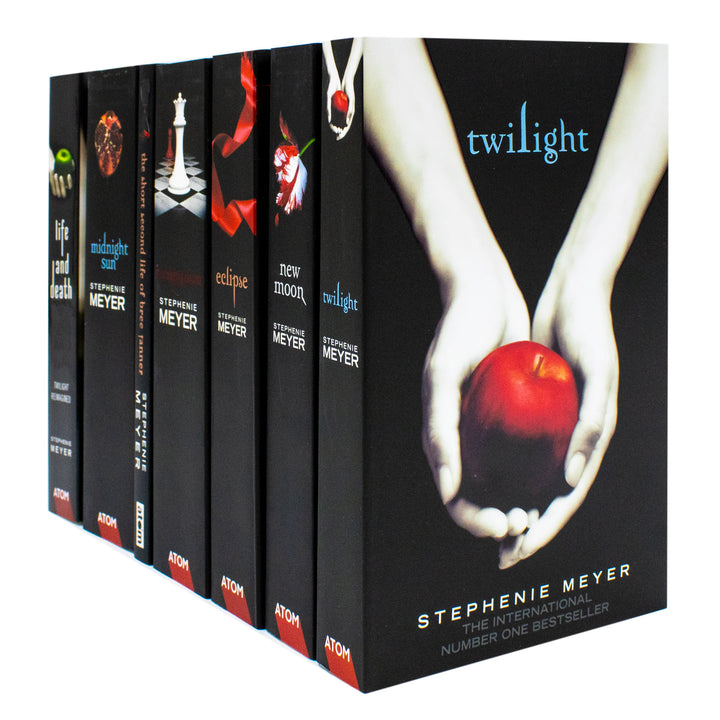 Twilight Saga by Stephenie Meyer 7 Books Collection Set (Life and Death, Midnight Sun and More)