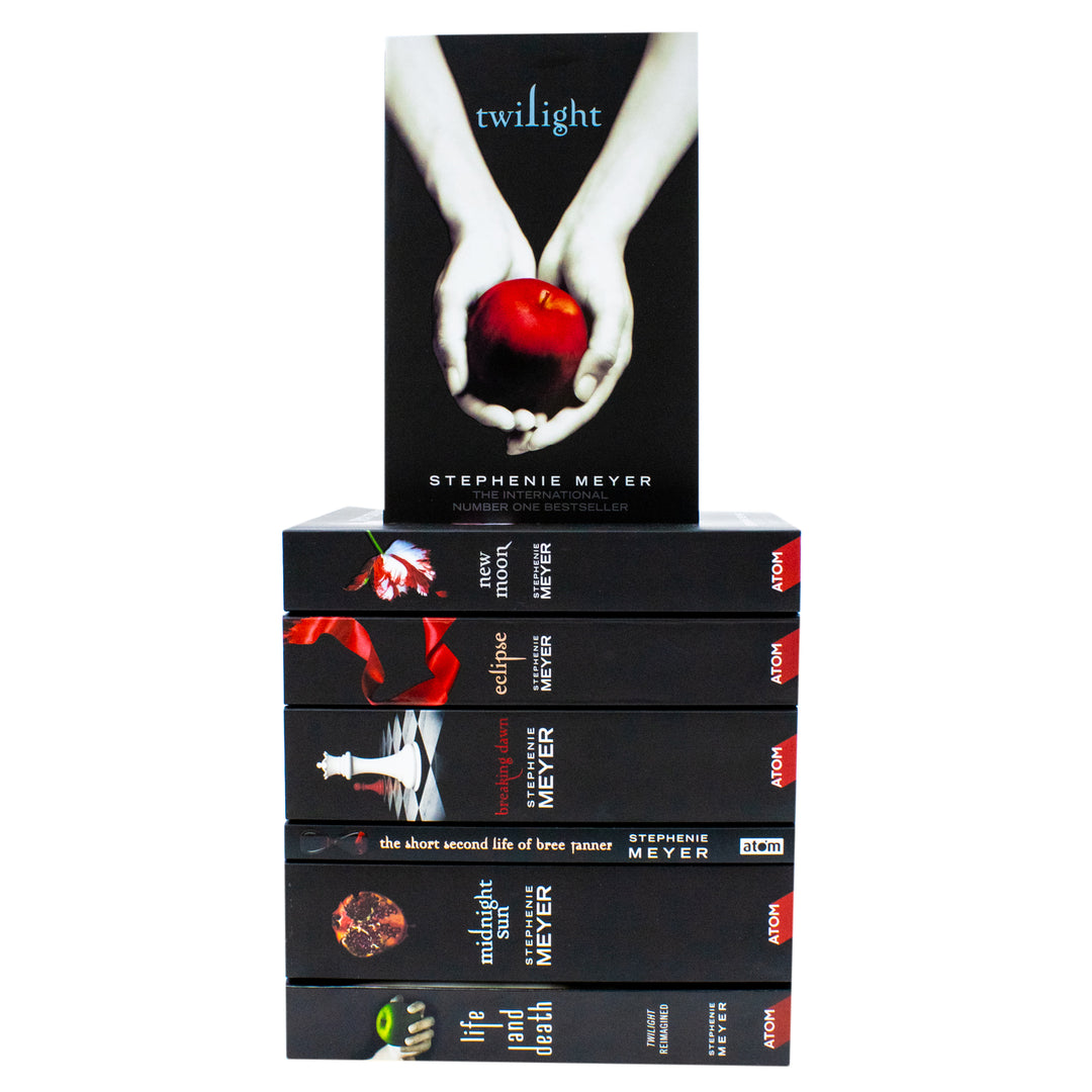 Twilight Saga by Stephenie Meyer 7 Books Collection Set (Life and Death, Midnight Sun and More)