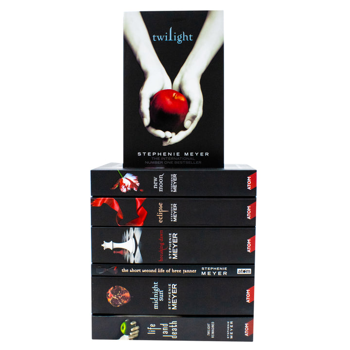 Twilight Saga by Stephenie Meyer 7 Books Collection Set (Life and Death, Midnight Sun and More)