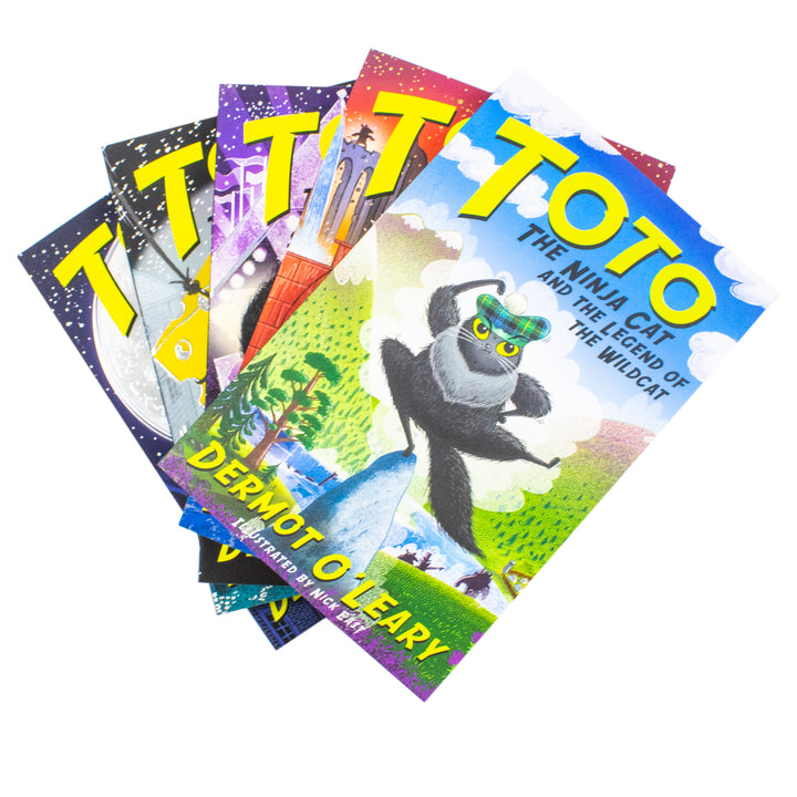 Toto the Ninja Cat 5 Book Collection by Dermot O'Leary| Mystery Jewel Thief, Legend of the Wildcat, Snake Escape & More |Fun Adventure & Heist Stories