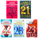 Women's Murder Club Series by James Patterson | 5 Book Collection Set (20th Victim,21st Birthday,22 Seconds,23rd Midnight, 23 1/2 Lies) Thriller Books