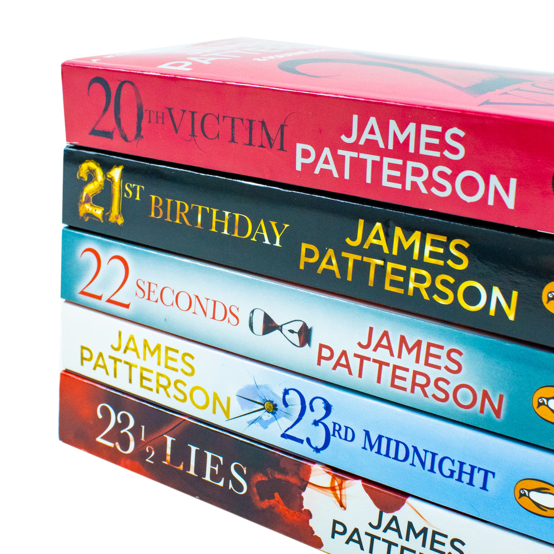 Women's Murder Club Series by James Patterson | 5 Book Collection Set (20th Victim,21st Birthday,22 Seconds,23rd Midnight, 23 1/2 Lies) Thriller Books