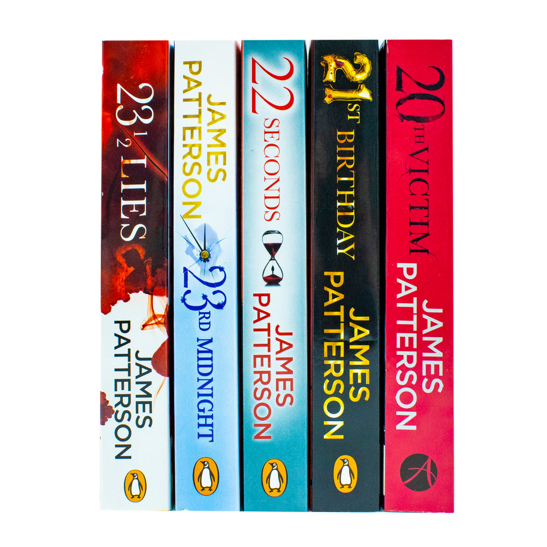 Women's Murder Club Series by James Patterson | 5 Book Collection Set (20th Victim,21st Birthday,22 Seconds,23rd Midnight, 23 1/2 Lies) Thriller Books