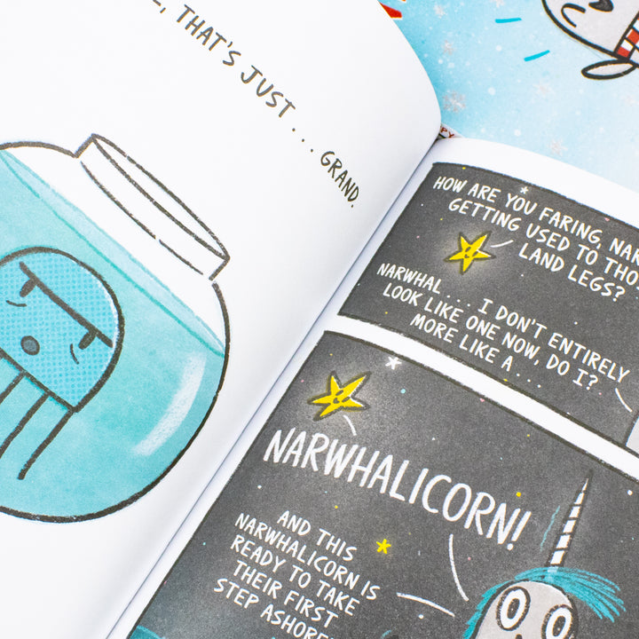 Narwhal and Jelly Series 3 Books Collection Set by Ben Clanton (Narwhalicorn and Jelly, School of Awesomeness, Happy Narwhalidays)