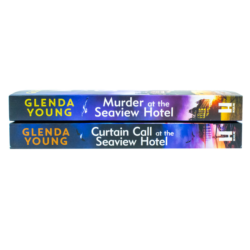 Helen Dexter Cosy Crime Mysteries 2 Books Set by Glenda Young (Murder at the Seaview Hotel, Curtain Call at the Seaview Hotel)