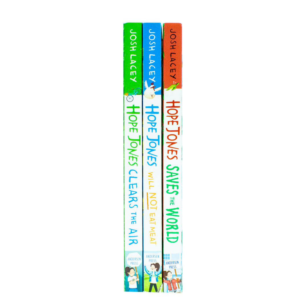 Hope Jones 3 Books Collection Set by Josh Lacey (Saves the World, Clears the Air, Will Not Eat Meat)